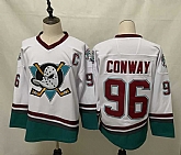 Ducks 96 Charlie Conway White 2020-21 Reverse Retro Adidas Jersey,baseball caps,new era cap wholesale,wholesale hats
